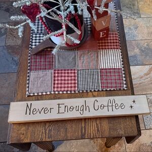 Primitive/country coffee sign